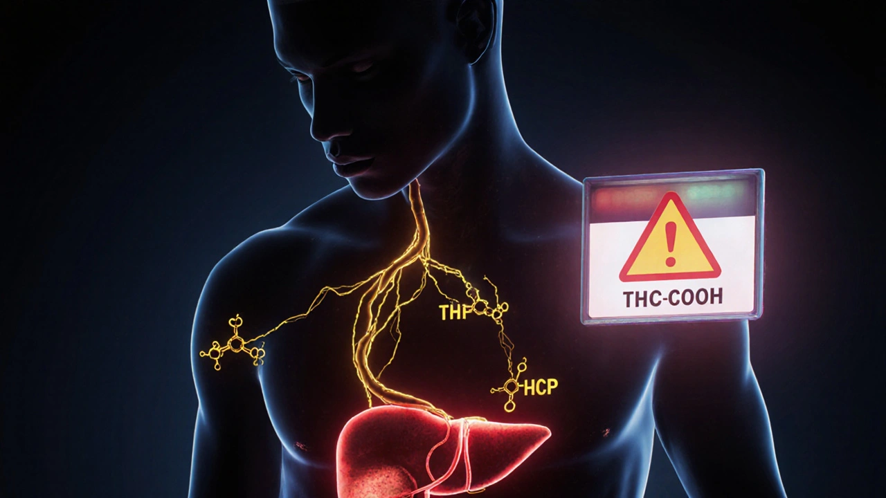 Člověk s metabolickými cestami, které přeměňují THCP a HHC-P na stejné metabolity jako THC.