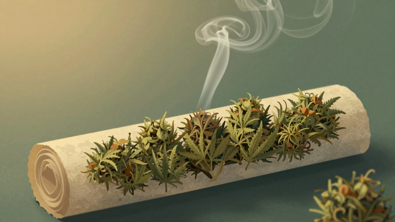 Blunt se naplňuje CBD krumbem a sušenými květy konopí, jemně se kouří.