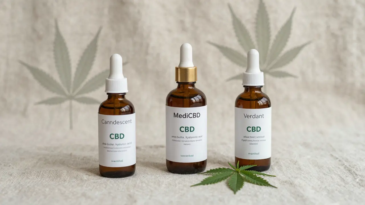 Tři kvalitní CBD krémy pro seniory s přirozenými přísadami na přírodní látně.