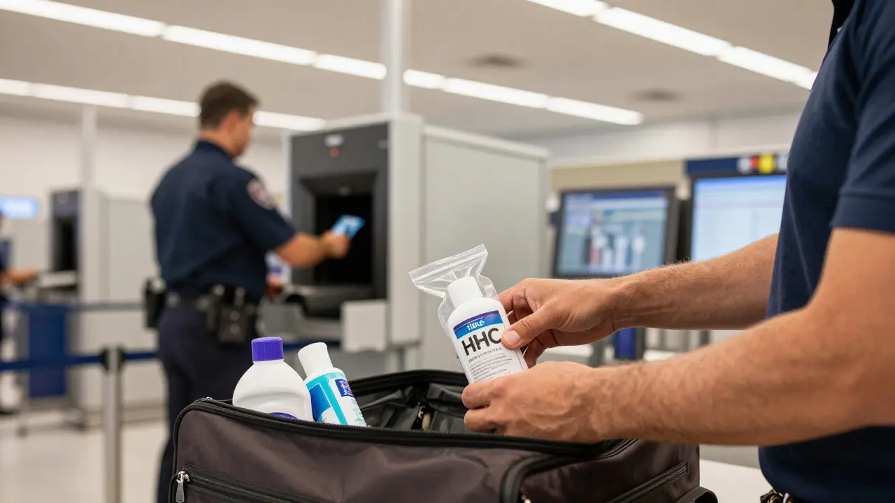 Hledá TSA v zavazadlech HHC produkty?