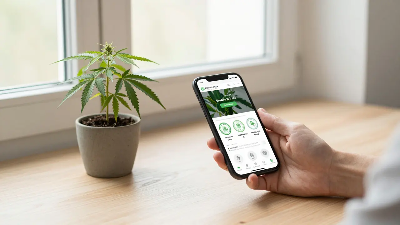 Nákup bezpečného CBD přes specializovaný e-shop v mobilu